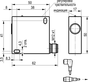 Габариты OSR IC42A5-43N-R5-LZS4